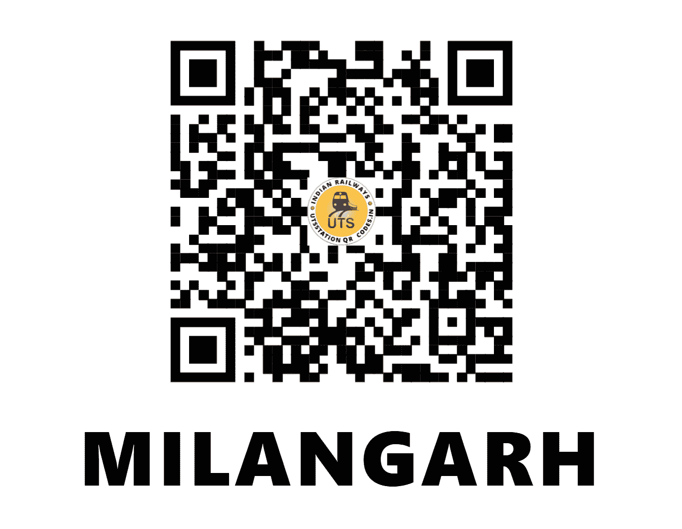 UTS QR Code for MILANGARH - MQG - NF (WEST BENGAL)